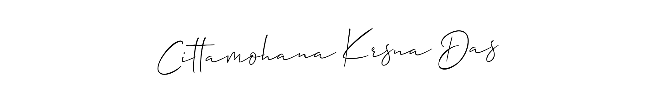 Make a beautiful signature design for name Cittamohana Krsna Das. With this signature (Allison_Script) style, you can create a handwritten signature for free. Cittamohana Krsna Das signature style 2 images and pictures png