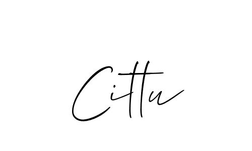 How to Draw Cittu signature style? Allison_Script is a latest design signature styles for name Cittu. Cittu signature style 2 images and pictures png