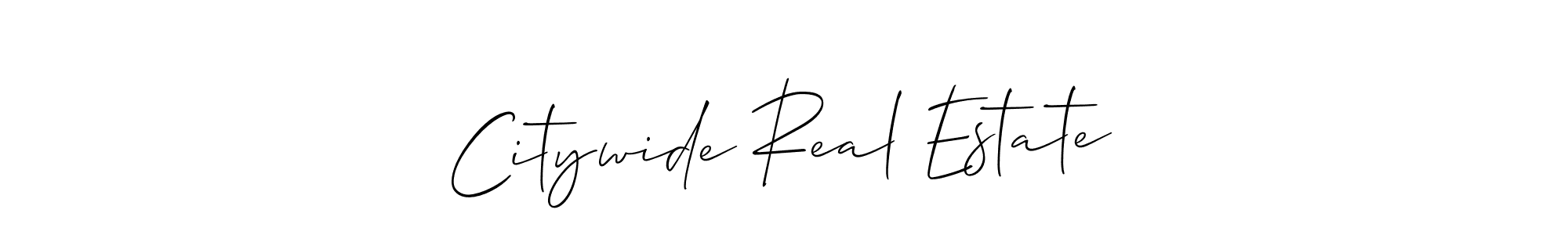 It looks lik you need a new signature style for name Citywide Real Estate. Design unique handwritten (Allison_Script) signature with our free signature maker in just a few clicks. Citywide Real Estate signature style 2 images and pictures png