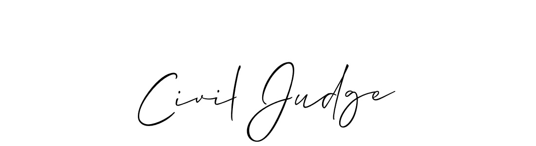 if you are searching for the best signature style for your name Civil Judge. so please give up your signature search. here we have designed multiple signature styles  using Allison_Script. Civil Judge signature style 2 images and pictures png