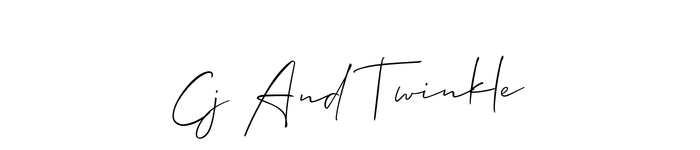 You can use this online signature creator to create a handwritten signature for the name Cj And Twinkle. This is the best online autograph maker. Cj And Twinkle signature style 2 images and pictures png