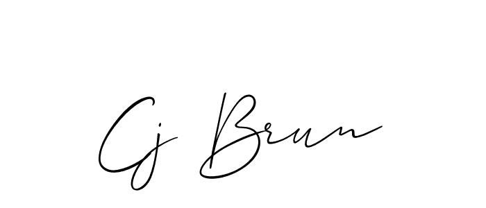 Make a beautiful signature design for name Cj Brun. Use this online signature maker to create a handwritten signature for free. Cj Brun signature style 2 images and pictures png