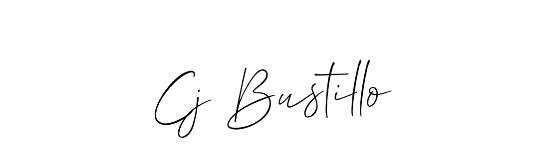 The best way (Allison_Script) to make a short signature is to pick only two or three words in your name. The name Cj Bustillo include a total of six letters. For converting this name. Cj Bustillo signature style 2 images and pictures png