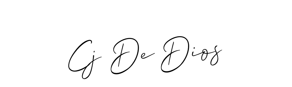 How to Draw Cj De Dios signature style? Allison_Script is a latest design signature styles for name Cj De Dios. Cj De Dios signature style 2 images and pictures png