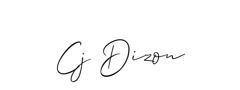 How to make Cj Dizon signature? Allison_Script is a professional autograph style. Create handwritten signature for Cj Dizon name. Cj Dizon signature style 2 images and pictures png