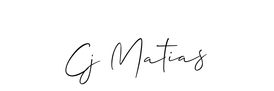 Also we have Cj Matias name is the best signature style. Create professional handwritten signature collection using Allison_Script autograph style. Cj Matias signature style 2 images and pictures png