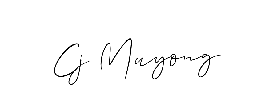 How to Draw Cj Muyong signature style? Allison_Script is a latest design signature styles for name Cj Muyong. Cj Muyong signature style 2 images and pictures png