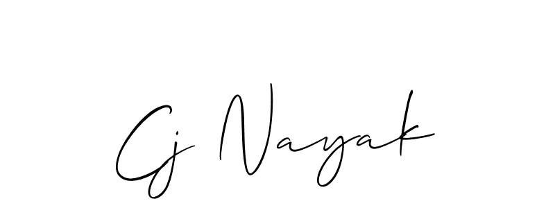 Also we have Cj Nayak name is the best signature style. Create professional handwritten signature collection using Allison_Script autograph style. Cj Nayak signature style 2 images and pictures png