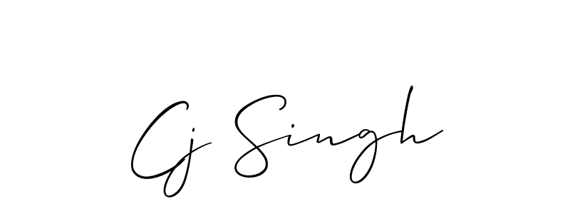 How to make Cj Singh signature? Allison_Script is a professional autograph style. Create handwritten signature for Cj Singh name. Cj Singh signature style 2 images and pictures png