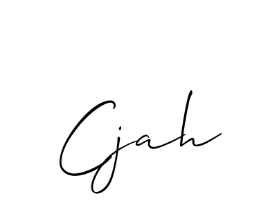 Create a beautiful signature design for name Cjah. With this signature (Allison_Script) fonts, you can make a handwritten signature for free. Cjah signature style 2 images and pictures png