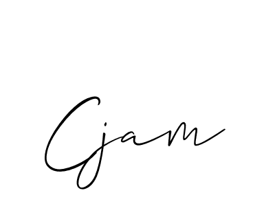 Design your own signature with our free online signature maker. With this signature software, you can create a handwritten (Allison_Script) signature for name Cjam. Cjam signature style 2 images and pictures png