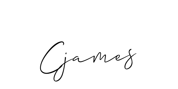 How to Draw Cjames signature style? Allison_Script is a latest design signature styles for name Cjames. Cjames signature style 2 images and pictures png