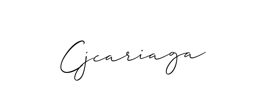 Use a signature maker to create a handwritten signature online. With this signature software, you can design (Allison_Script) your own signature for name Cjcariaga. Cjcariaga signature style 2 images and pictures png