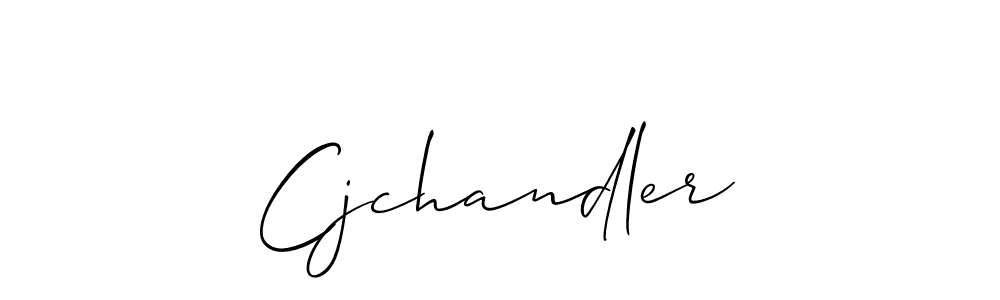 Make a beautiful signature design for name Cjchandler. With this signature (Allison_Script) style, you can create a handwritten signature for free. Cjchandler signature style 2 images and pictures png