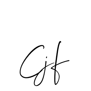 Cjf stylish signature style. Best Handwritten Sign (Allison_Script) for my name. Handwritten Signature Collection Ideas for my name Cjf. Cjf signature style 2 images and pictures png