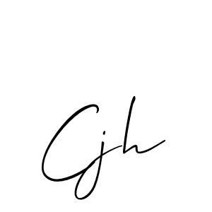 The best way (Allison_Script) to make a short signature is to pick only two or three words in your name. The name Cjh include a total of six letters. For converting this name. Cjh signature style 2 images and pictures png