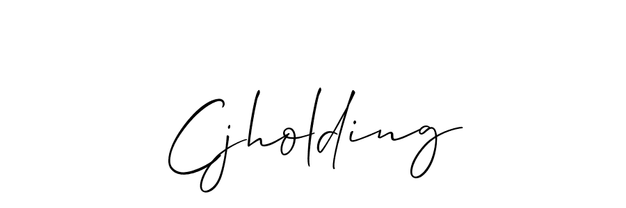 Best and Professional Signature Style for Cjholding. Allison_Script Best Signature Style Collection. Cjholding signature style 2 images and pictures png