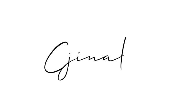 Design your own signature with our free online signature maker. With this signature software, you can create a handwritten (Allison_Script) signature for name Cjinal. Cjinal signature style 2 images and pictures png