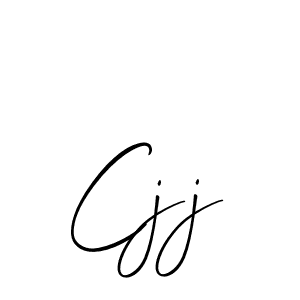 Make a beautiful signature design for name Cjj. With this signature (Allison_Script) style, you can create a handwritten signature for free. Cjj signature style 2 images and pictures png