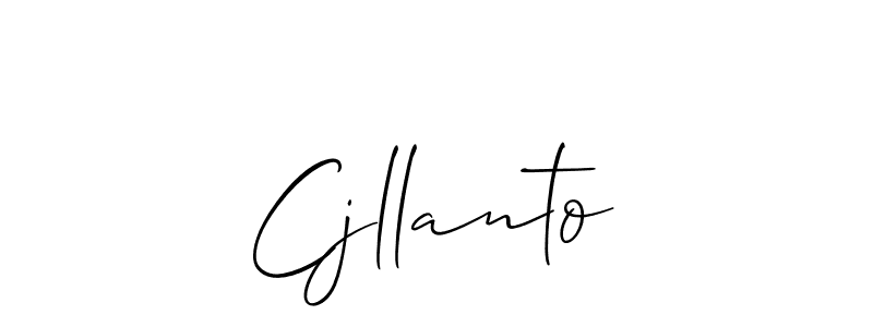 if you are searching for the best signature style for your name Cjllanto. so please give up your signature search. here we have designed multiple signature styles  using Allison_Script. Cjllanto signature style 2 images and pictures png