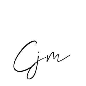 Allison_Script is a professional signature style that is perfect for those who want to add a touch of class to their signature. It is also a great choice for those who want to make their signature more unique. Get Cjm name to fancy signature for free. Cjm signature style 2 images and pictures png