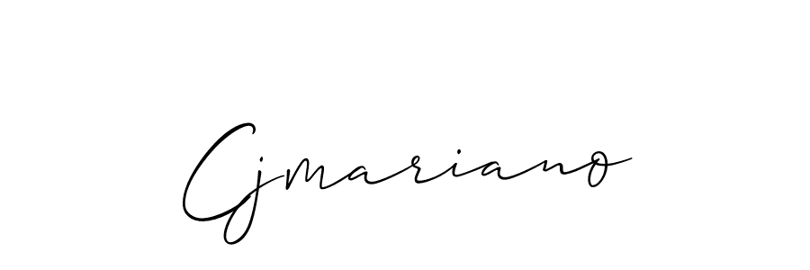 Create a beautiful signature design for name Cjmariano. With this signature (Allison_Script) fonts, you can make a handwritten signature for free. Cjmariano signature style 2 images and pictures png