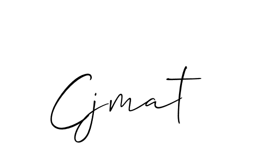 Create a beautiful signature design for name Cjmat. With this signature (Allison_Script) fonts, you can make a handwritten signature for free. Cjmat signature style 2 images and pictures png