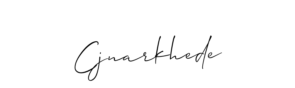 Allison_Script is a professional signature style that is perfect for those who want to add a touch of class to their signature. It is also a great choice for those who want to make their signature more unique. Get Cjnarkhede name to fancy signature for free. Cjnarkhede signature style 2 images and pictures png