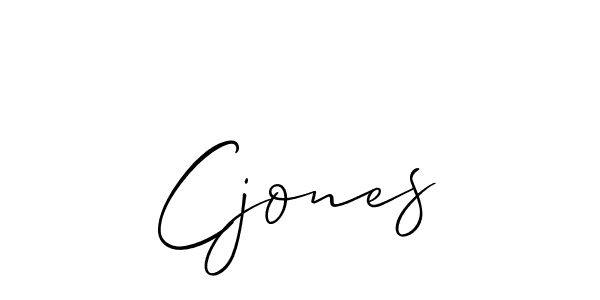 How to make Cjones signature? Allison_Script is a professional autograph style. Create handwritten signature for Cjones name. Cjones signature style 2 images and pictures png