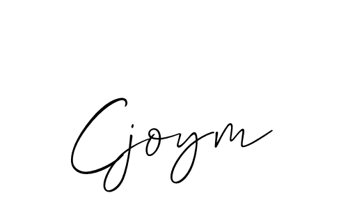 Design your own signature with our free online signature maker. With this signature software, you can create a handwritten (Allison_Script) signature for name Cjoym. Cjoym signature style 2 images and pictures png