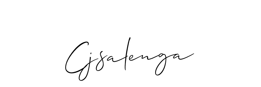 Use a signature maker to create a handwritten signature online. With this signature software, you can design (Allison_Script) your own signature for name Cjsalenga. Cjsalenga signature style 2 images and pictures png