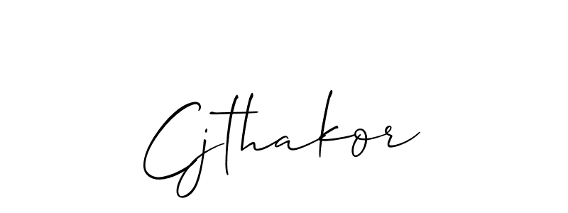 Make a beautiful signature design for name Cjthakor. Use this online signature maker to create a handwritten signature for free. Cjthakor signature style 2 images and pictures png