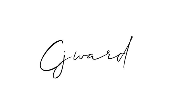 Allison_Script is a professional signature style that is perfect for those who want to add a touch of class to their signature. It is also a great choice for those who want to make their signature more unique. Get Cjward name to fancy signature for free. Cjward signature style 2 images and pictures png