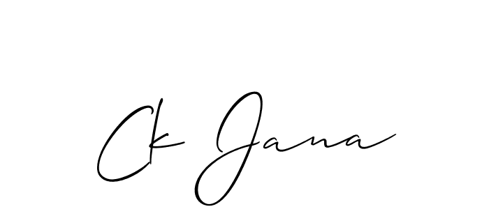 Once you've used our free online signature maker to create your best signature Allison_Script style, it's time to enjoy all of the benefits that Ck Jana name signing documents. Ck Jana signature style 2 images and pictures png