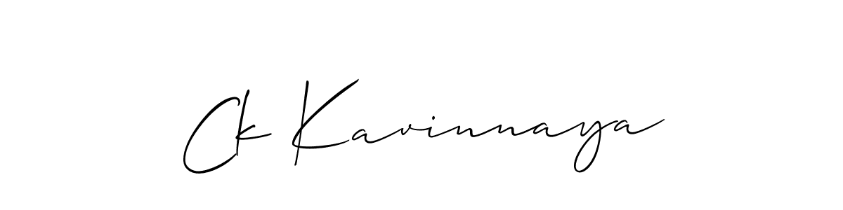 You should practise on your own different ways (Allison_Script) to write your name (Ck Kavinnaya) in signature. don't let someone else do it for you. Ck Kavinnaya signature style 2 images and pictures png