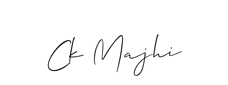 Also we have Ck Majhi name is the best signature style. Create professional handwritten signature collection using Allison_Script autograph style. Ck Majhi signature style 2 images and pictures png