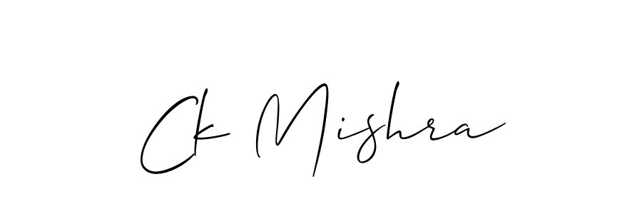 Also we have Ck Mishra name is the best signature style. Create professional handwritten signature collection using Allison_Script autograph style. Ck Mishra signature style 2 images and pictures png