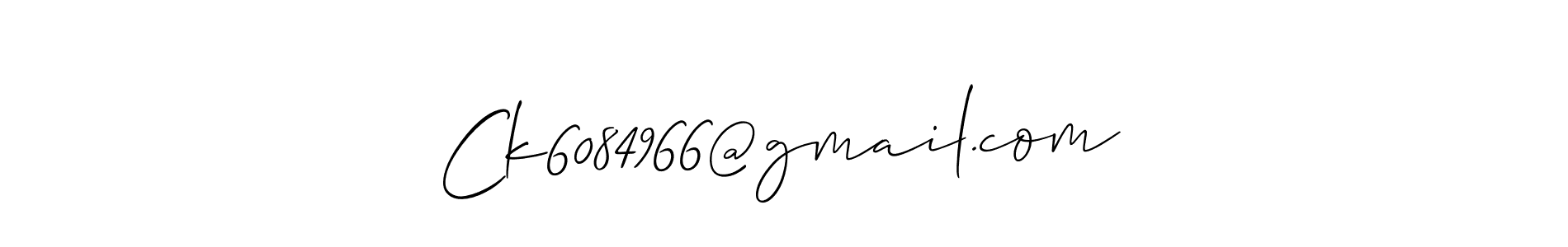 How to make Ck6084966@gmail.com name signature. Use Allison_Script style for creating short signs online. This is the latest handwritten sign. Ck6084966@gmail.com signature style 2 images and pictures png