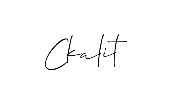 Also You can easily find your signature by using the search form. We will create Ckalit name handwritten signature images for you free of cost using Allison_Script sign style. Ckalit signature style 2 images and pictures png