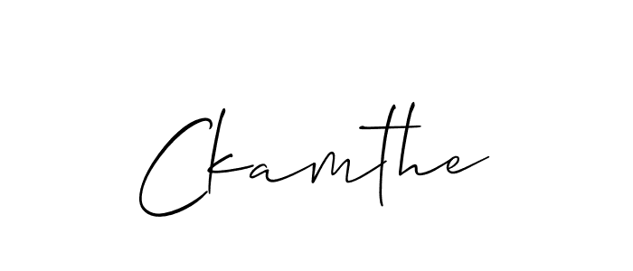 if you are searching for the best signature style for your name Ckamthe. so please give up your signature search. here we have designed multiple signature styles  using Allison_Script. Ckamthe signature style 2 images and pictures png