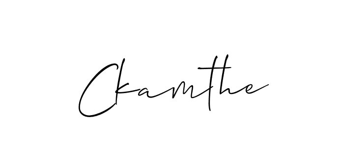 if you are searching for the best signature style for your name Ckamthe. so please give up your signature search. here we have designed multiple signature styles  using Allison_Script. Ckamthe signature style 2 images and pictures png