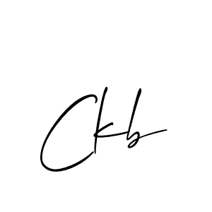 Also we have Ckb name is the best signature style. Create professional handwritten signature collection using Allison_Script autograph style. Ckb signature style 2 images and pictures png