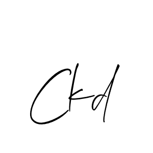 You should practise on your own different ways (Allison_Script) to write your name (Ckd) in signature. don't let someone else do it for you. Ckd signature style 2 images and pictures png