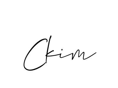 Also we have Ckim name is the best signature style. Create professional handwritten signature collection using Allison_Script autograph style. Ckim signature style 2 images and pictures png