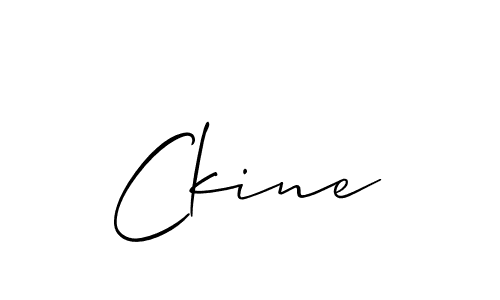It looks lik you need a new signature style for name Ckine. Design unique handwritten (Allison_Script) signature with our free signature maker in just a few clicks. Ckine signature style 2 images and pictures png