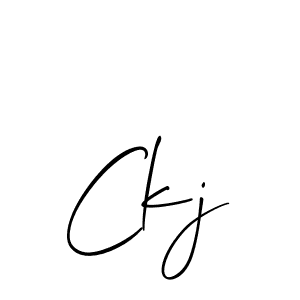 Once you've used our free online signature maker to create your best signature Allison_Script style, it's time to enjoy all of the benefits that Ckj name signing documents. Ckj signature style 2 images and pictures png