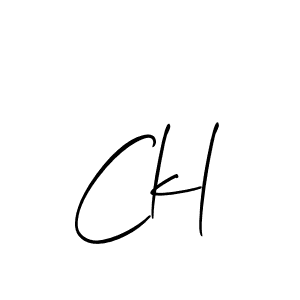 How to make Ckl name signature. Use Allison_Script style for creating short signs online. This is the latest handwritten sign. Ckl signature style 2 images and pictures png