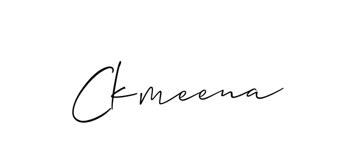 Also we have Ckmeena name is the best signature style. Create professional handwritten signature collection using Allison_Script autograph style. Ckmeena signature style 2 images and pictures png