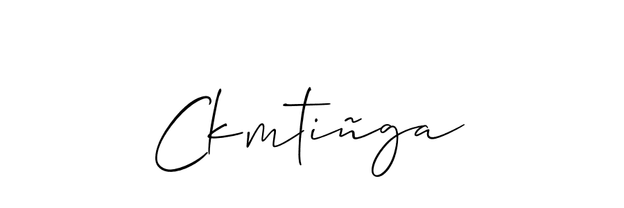 Create a beautiful signature design for name Ckmtiñga. With this signature (Allison_Script) fonts, you can make a handwritten signature for free. Ckmtiñga signature style 2 images and pictures png