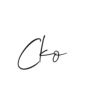 The best way (Allison_Script) to make a short signature is to pick only two or three words in your name. The name Cko include a total of six letters. For converting this name. Cko signature style 2 images and pictures png